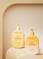 Bouteille de gel vaisselle ronde carrée de 400 ml, bouteille de shampoing, impression d'étiquettes personnalisées pour les produits de soins personnels