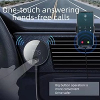 Récepteur audio Bluetooth sans fil avec alimentation USB, sortie AUX 3,5 mm, lecteur MP3 de voiture, kit mains libres Bluetooth, émetteur FM