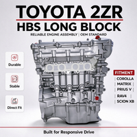 Prix d'usine Moteur essence Toyota 2ZR1.8L HBS Long Block Dual VVT-i pour Corolla Auris Matrix Pièces détachées pour véhicules Toyota