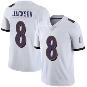 Maglia da Football dei Baltimore Ravens con Logo Personalizzato # 8 Jackson # 9 # 15 # Uniforme per Adulti Edizione Leggendaria 57 Vendita all'Ingrosso - Product Image 3