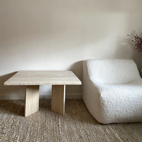 KUMUSI FURNITURE Table basse en pierre naturelle designer personnalisée table basse moderne nordique personnalisée table d'appoint