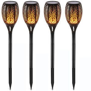 Luces Solares con Forma de Llama XINSITE, Paquete de 4, Antorchas LED para Jardín, Resistentes al Agua, Decorativas - Product Image 1