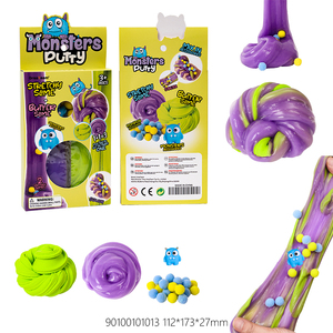 Kit de Slime de Colores Ecológico y No Tóxico, Slime de Cristal de Colores para Hacer Manualidades, Juguete de Masilla de Slime Suave de Secado al Aire, Slime Rosa para Niñas - Product Image 1