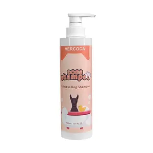 VERCOCA Wholesale Dog Shampoo Manufacturer 500ml Hypoallergenic Hairless Dog and Sensitive Skin Soothing Dog Shampoo