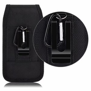Funda con Clip para Cinturón para iPhone 17 16 15 14 13 12 11 Pro Max <span class=keywords><strong>Xs</strong></span> XR, Funda de Nailon Resistente para <span class=keywords><strong>Hombre</strong></span>, Color Negro - Product Image 3