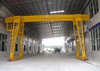 Mini-grue portique monopoutre intérieure avec palan électrique à câble ou palan à chaîne, capacité 500 kg - 3 tonnes, moteur et boîte de vitesses, CE ISO