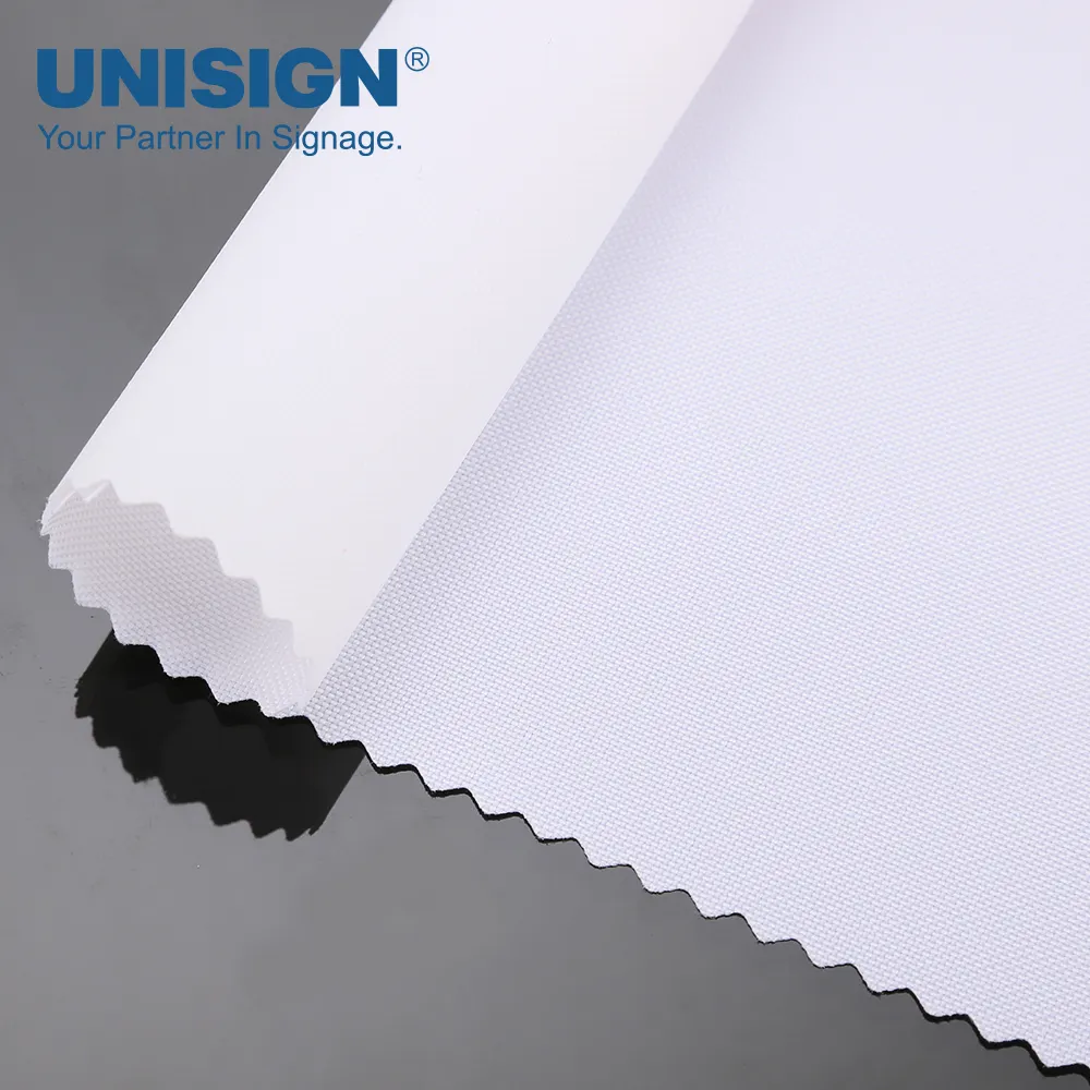 PVC Free Fire Retardant Pearl 3P SEG Light Box Backlit Fabric For Advertising Printing Material