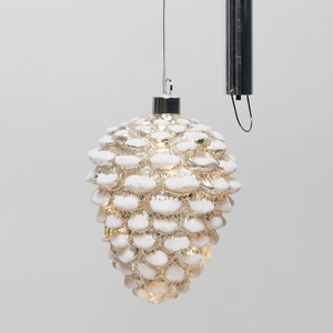 Fournitures <span class=keywords><strong>de</strong></span> décoration <span class=keywords><strong>de</strong></span> noël suspendus verre Led éclairage <span class=keywords><strong>boule</strong></span> en forme <span class=keywords><strong>de</strong></span> pomme <span class=keywords><strong>de</strong></span> <span class=keywords><strong>pin</strong></span> rougeoyante pour la décoration <span class=keywords><strong>de</strong></span> vacances <span class=keywords><strong>de</strong></span> noël - Product Image 5