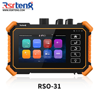 Rsrteng OTDR Probador de Fibra Óptica RSO-31 1310/1550nm 26/24dB, Auto OTDR, OPM, LS, VFL, Mapa de Eventos, Probador de Cables, Herramienta de Prueba de Red