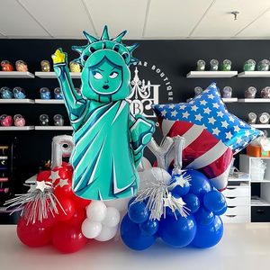 Ballon en aluminium en forme de Statue de la Liberté patriotique, ballon de fête métallique pour la décoration du 4 juillet, Jour de l'Indépendance - Product Image 2