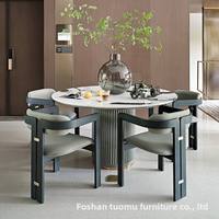 Chaises de salle à manger italiennes modernes en gros, fauteuils en bois massif avec dossier et revêtement en cuir – Haute qualité pour la maison, le bureau et la villa