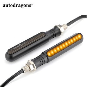 Clignotants LED pour moto, 24LED, indicateurs de direction, feux arrière clignotants, feux de freinage, feux stop, feux de jour DRL - Product Image 5
