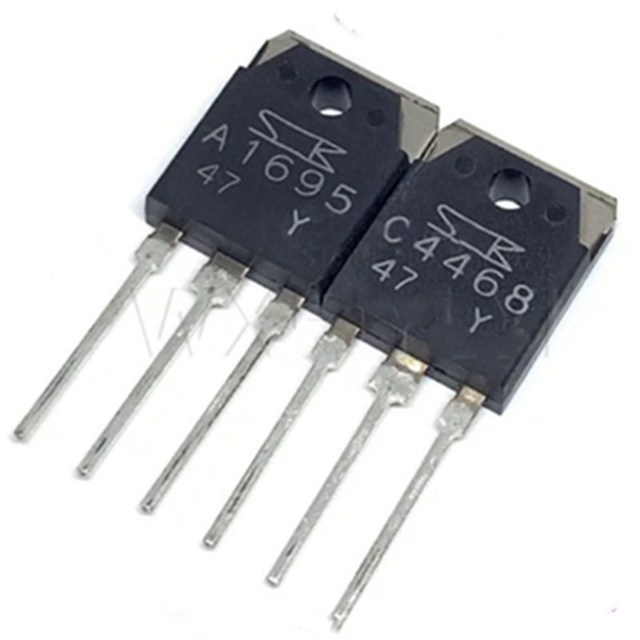 A1695 C4468 / 2SA1695 2SC4468 TO-3P dedicated stereo pair new original