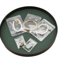 Sacs à fermeture éclair en PVC givré mat personnalisés, résistants aux chocs, impression offset, 100 pièces, pour boucles d'oreilles, bracelets, colliers, fabriqués en Chine