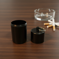 Boîtes à cigarettes métalliques étanches avec porte-clés, design classique, capacité scellée pour 5 à 10 cigarettes, étui métallique pour 20 cigarettes