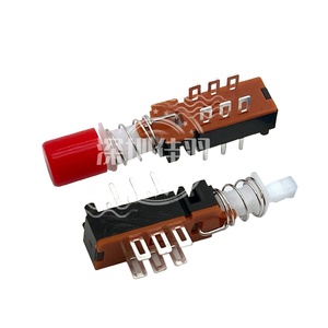 Interrupteur à emboîtement 6 12 18 24 broches, type clavier de piano, droit, autobloquant pour appareils électroniques - Product Image 1