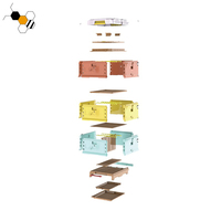HDPE Langstroth 3 couches 10 cadres ruche boîtes en polystyrène plastique thermique ruche d'abeilles