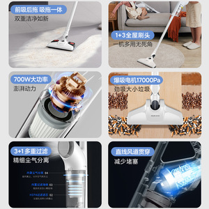 Aspiradora de Mano AUX, Ligera, Eléctrica, Seca, con Cabezal para Eliminar Ácaros, Cable de 5 m, 110 V, 240 V - Product Image 5