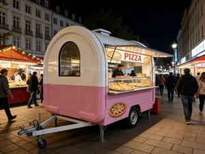 Remolque de Comida Personalizado para Coche/Camión, Camión de Hamburguesas, Camión de Banquetes Móvil, Remolque de Comida, Food Truck - Product Image 2