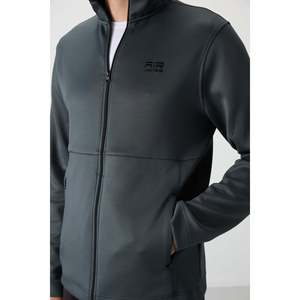 Ensemble de survêtement Air Jones Bran pour homme en tissu scuba vert forêt et noir - Vêtements de sport en polyester pour un style de vie actif - Product Image 5