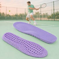 Semelles ventilées à flux d'air, maille respirante en nid d'abeille, absorption des chocs ETPU, soutien de la voûte plantaire, confort rafraîchissant, inserts pour chaussures