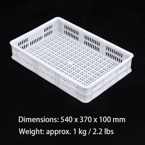 กล่องอเนกประสงค์ขนาด 21.3" * 14.6" * 3.9"  กล่องพลาสติกแบบมีรูระบายอากาศสำหรับจัดเก็บและอบแห้ง - Product Image 3