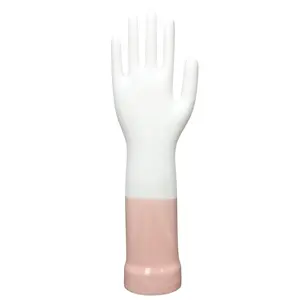 Gốm PVC Găng Tay Khuôn Với Cổ Tay Dày Cho Latex Glove Size L