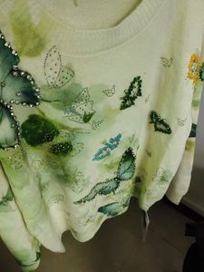 Pulls en maille pour femmes <span class=keywords><strong>tendance</strong></span> automne-hiver avec broderie en cristal photo réelle, <span class=keywords><strong>pull</strong></span> <span class=keywords><strong>tendance</strong></span> 2025, nouveau <span class=keywords><strong>pull</strong></span> Y2K pour femmes - Product Image 2