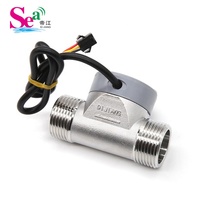 Débitmètre d'eau industriel compteur capteur Hall en acier inoxydable DN15-50 5-1160L/min pour la mesure de liquide de pipeline