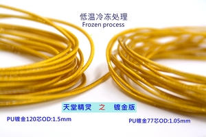 <span class=keywords><strong>Cable</strong></span> de actualización de cobre 7N OCC chapado en oro en 8 cables de auriculares ondulados - Product Image 3