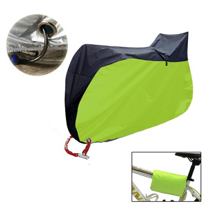 Funda para bicicleta 190t de poliéster recubierto de plata, resistente a la lluvia y al polvo, para protección exterior de bicicletas con bolsa de almacenamiento - Product Image 4