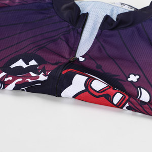 Maillot de cyclisme personnalisé à imprimé saisonnier, unisexe, fermeture éclair intégrale, séchage rapide, respirant, manches courtes, pour route et VTT - Product Image 4