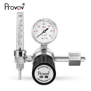 実験室用高精度ガス圧力調整器316L 0.1MPaシングルアウトレットゲージ1L/min流量計 - Product Image 2