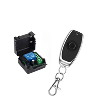 Interrupteur intelligent LED ABS 433 MHz, télécommande RF 1 canal 12 V, récepteur relais sans fil 10 A, télécommande métallique DC