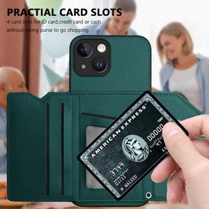 Coque arrière avec fente pour cartes pour <span class=keywords><strong>Iphone</strong></span> 17 Air 16E <span class=keywords><strong>SE</strong></span> 2025 16 Plus 15 14 13 Mini 12 11 Pro Max XS XR 8 7 Leather Stand Cover - Product Image 3