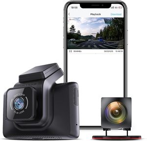 Ba kênh ghi thực phía trước 2K xe Dash Cam Wifi DVR hộp đen trong xe hồng ngoại NightVision - Product Image 1