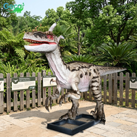 Modèle de Velociraptor animatronique grandeur nature Gecai à vendre, utilisé pour les centres commerciaux, les parcs d'attractions, les sites touristiques