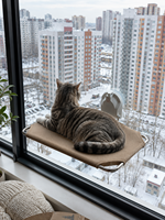 Hamac de fenêtre pour chat à ventouse, support mural, lit pour chat, cadre métallique robuste, siège de fenêtre pour chat, fournitures pour animaux de compagnie personnalisées OEM, vente en gros