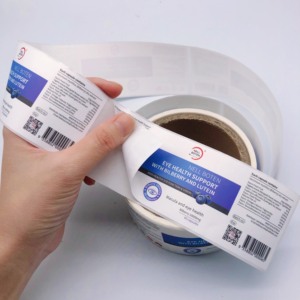 Custom <strong>Label</strong> Printing Waterproof Vinyl Adhesive <strong>Labels</strong> For Health Care Product <strong>Bottle</strong> Packaging Beverage <strong>Bottle</strong> <strong>Labels</strong> - Product Image 2