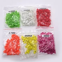 Bagues de patte en plastique ouvertes pour pigeons, canaris, perroquets et agapornis, 2.7/3/4/4.5/5mm