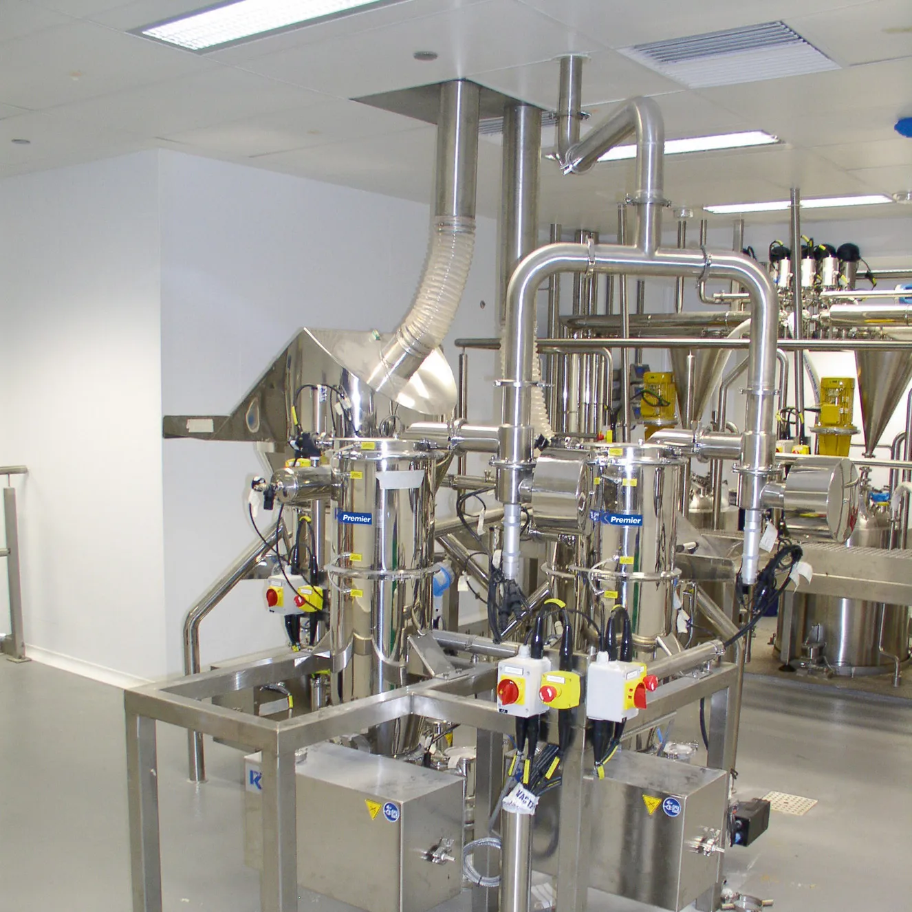 Bulk material sólido líquido alimentos pharma componentes sistema alimentador receptor rotativo desviador válvula higiênico processo solução sistema