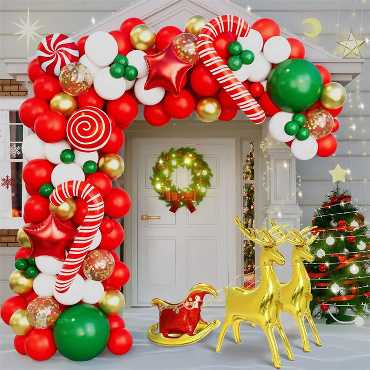 High quality Party Wall Decorations Festive Christmas Balloon Set