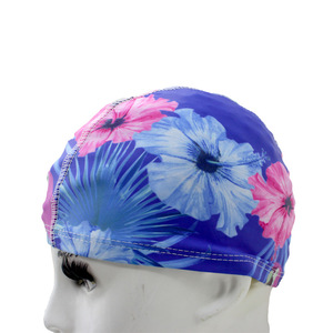 Bonnet de bain imprimé pour adultes en tissu polyester unisexe, motifs variés - Product Image 4