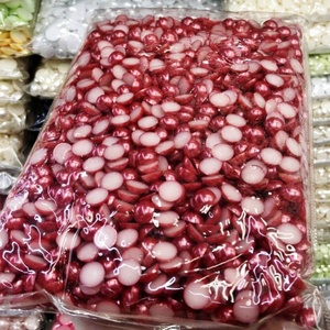 Perles demi-rondes en plastique ABS OLeeya Factory, toutes tailles (2mm-14mm), couleurs vives, dos plat, pour créations DIY faites à la main - Product Image 2