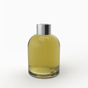 Premium Quality 250 ML/8oz Transparent Home Fragrance Glass <b>Container</b> with Plastic Accessories - Product Image 1