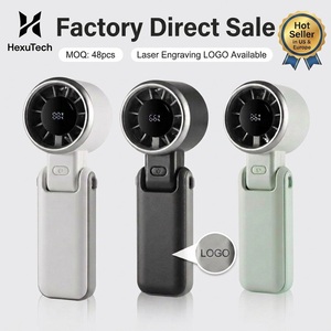 Ventilador de Mano Plegable de Alta Velocidad, Portátil, Mini, Recargable, con Pantalla Digital, OEM ODM, Venta al Por Mayor de Fábrica H03 - Product Image 1