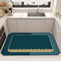 Tapis de cuisine en velours cristal anti-fatigue, antidérapant, ignifuge, imprimé sur mesure, fabriqué à la machine, adapté aux animaux domestiques