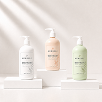 Bouteille blanche en HDPE de 500 ml avec pompe à lotion pour l'étiquetage privé de marques cosmétiques et l'emballage personnalisé de produits de beauté