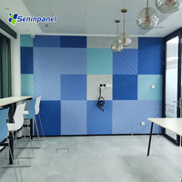 Panneau acoustique moderne en fibre de polyester Seninpanel, surface décorative pour l'absorption acoustique, bureau, salon, école - ignifuge