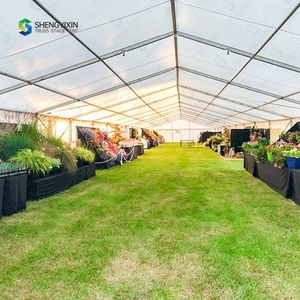 Tente de réception pour événements, mariages et expositions, 200 places, intérieur/extérieur, structure en aluminium, couverture en PVC, taille et couleur personnalisées - Product Image 1